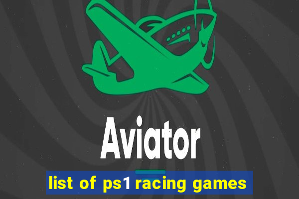 list of ps1 racing games